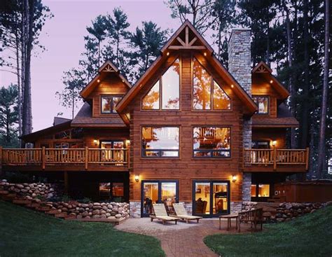 custom built log home  strongwood log homes
