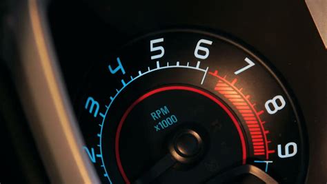 tachometer needle moves  redline stock footage video  royalty   shutterstock
