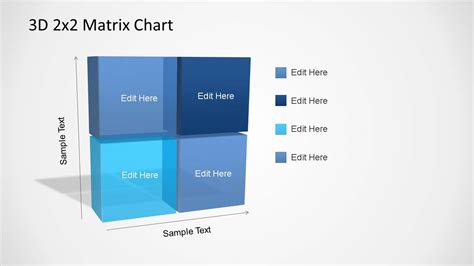 3d matrix charts powerpoint template slidemodel