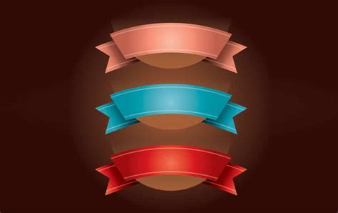 ribbons psd vector files   designs css author