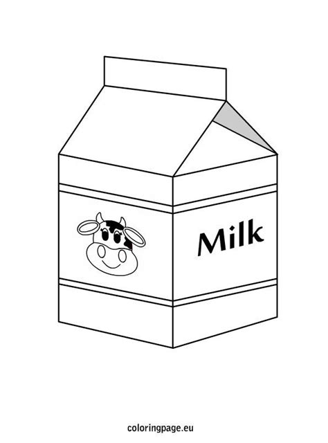 milk coloring page coloring page