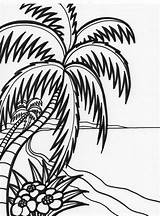 Tropical sketch template