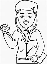 Doctor Coloring Pages Kids Printable Pro Comments sketch template