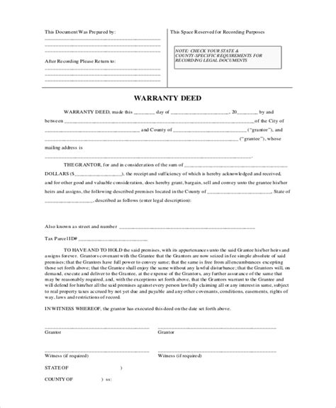 printable texas warranty deed form printable world holiday