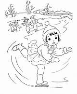 Coloring Winter Pages Kids sketch template