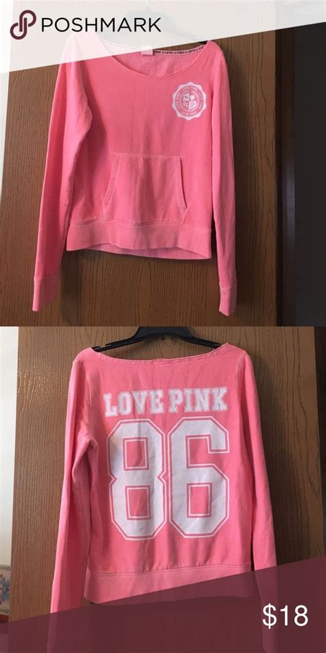 👍 price drop off the shoulder pink sweatshirt euc great hot pink