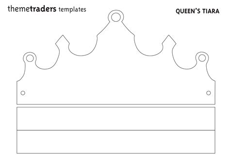 printable tiara template printable templates