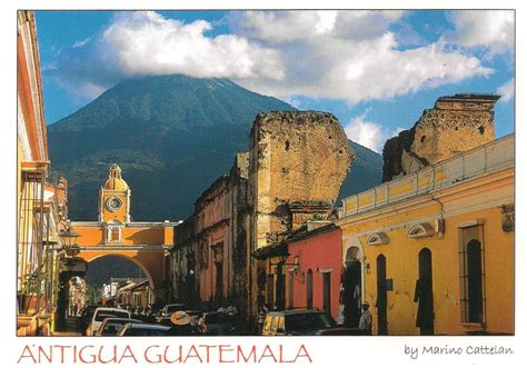 unesco whs postcards collection guatemala antigua guatemala