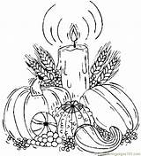 Coloring Thanksgiving Pages Harvest Printable Adults Fall Candle Church Kids Colouring Adult Color Candles Sheets Autumn Coloringbookfun Print Holidays Clipart sketch template