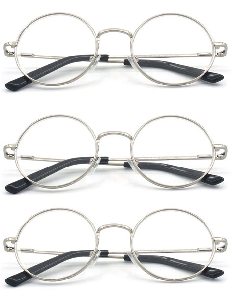 eye zoom  pack metal frame  reading glasses  spring hinge