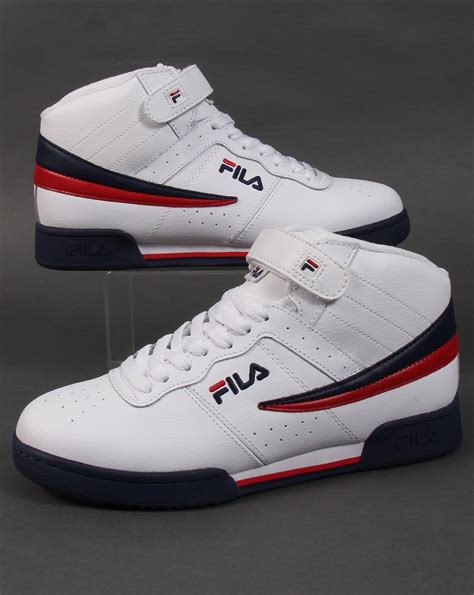 Fila Vintage F 13 Trainers White High Tops Shoes Basketball