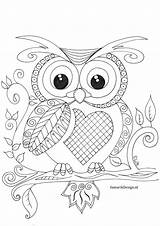Owl Chouette Eule Eulen Colorier Hibou Colorat 2480 Boyama Malvorlage Ausmalbild Bufnita Sayfalari Bébé Bunt Okul Oncesi Vorlagen Mandalas Zentangle sketch template