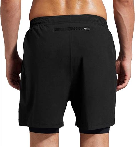 2 mens in pocket zipper back shorts inch 5 dry quick gym workout