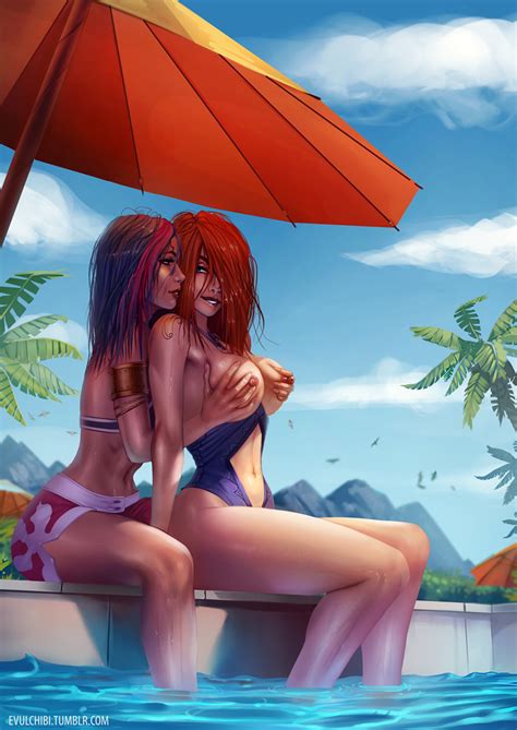 pool party by evulchibi hentai foundry