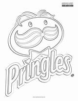 Coloring Logo Pages Pringles Logos Fun sketch template