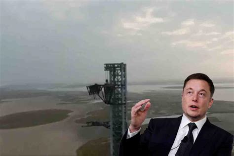 elon musk posts video  starships launch  catch tower