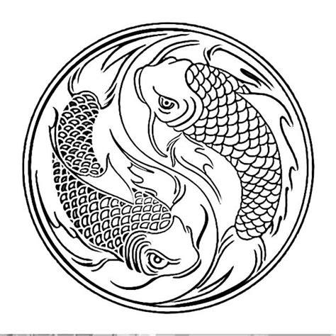 holiday site fish mandala coloring pages   downloadable