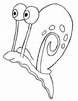 Gary Coloring Pages Snail Spongebob Drawing Outline Color Jumping High Printable Print Getcolorings Paintingvalley February sketch template