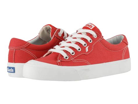 Sneakers Womens Keds Crew Kick 75 Canvas Red Canvas Thetechnofreaks