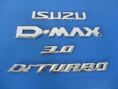 isuzu  max dmax chrome logo decal emblem set  ebay