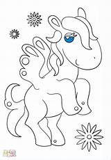 Coloriage Pegasus sketch template