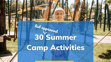 summer camp activities  freshen   camp agenda