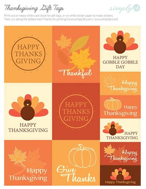 printable thanksgiving gift tags simplybcom thanksgiving gift