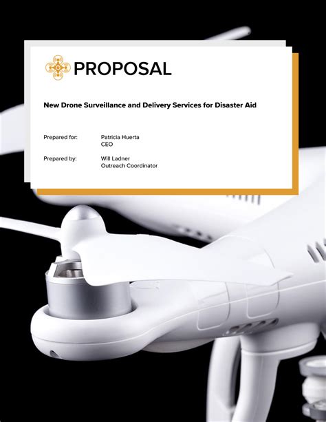 drone delivery  disaster area sample proposal  steps