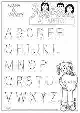 Alfabeto Pontilhado Atividades sketch template