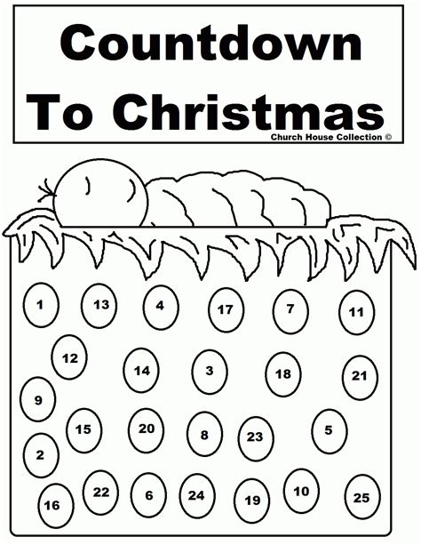 coloring pages advent calendar coloring home