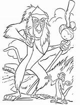 Lion King Rafiki Coloring Pages Timon Colouring Choisir Tableau Un Disney sketch template
