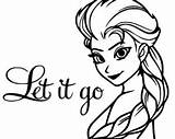 Let Go Coloring Pages Frozen Elsa Printable Silhouette Getcolorings Color Froze Cameo Getdrawings Silhouettes Choose Board Vinyl sketch template