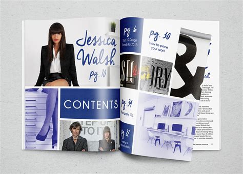 magazine spread feature article  behance
