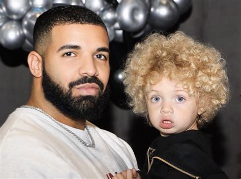 drake shares     blond curly haired son adonis