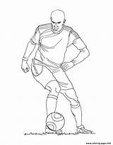 Zidane Coloring Pages Soccer France Zinedine Ronaldo Playing Clipart Football Color Coloriage Cristiano Printable Players Hellokids Joueur Print Imprimer Colorier sketch template