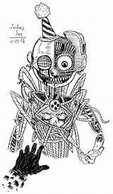 Ennard Location Sister Coloring Pages Josh S26 Deviantart Drawings sketch template