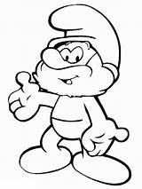 Papa Smurf Coloring Pages Recommended Printable Color sketch template