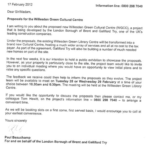 willesden green consultation meetings  february