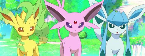Leafon Espeon And Glaceon By Ryanthescooterguy On Deviantart
