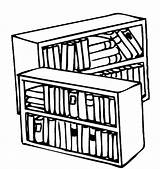 Bibliotecas Bibliothek Libreria Mobili Bookshelf Colorea Malvorlage Misti Libri Kategorien sketch template