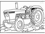 Coloring Tractor Pages Print Popular sketch template