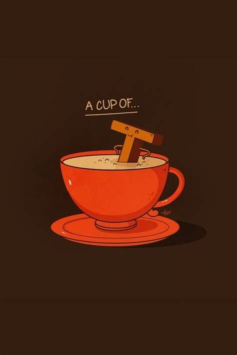 35 Wallpapers Tumblr Tea Puns Funny Illustration