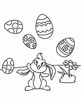 Bunny Osterhase Paashaas Pascua Paaseieren Pasqua Coniglietto Huevos Dibujo Malvorlage Pasen Uova Eiern Osterhasen Conejito Ausmalbild Speelt Juega Jongliert Ausdrucken sketch template