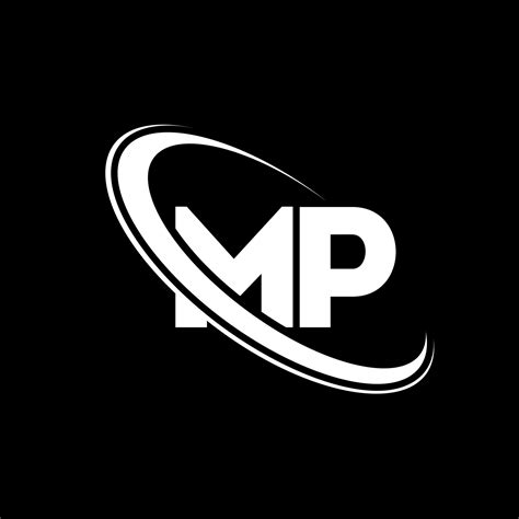 mp logo  p design white mp letter mp letter logo design initial