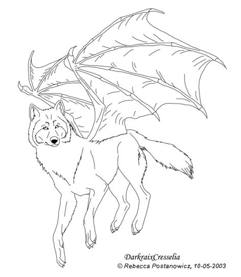 baby wolf  wings coloring pages select   printable crafts