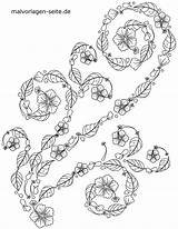 Girlande Malvorlage Malvorlagen Blumenranke Großformat sketch template