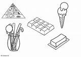 Coloring Fats Sugars Para Colorear Pages Dibujos Edupics Piramide sketch template