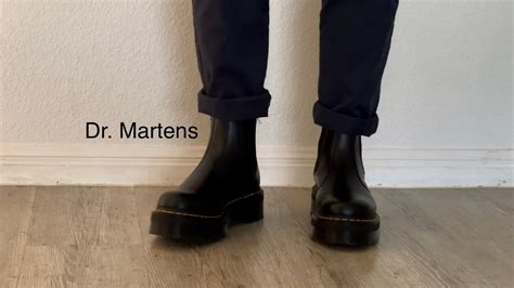 unboxing dr martens  quad platform chelsea boots  asos youtube