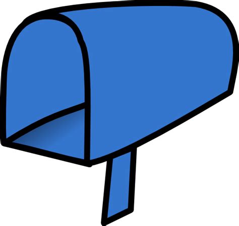 Blue Mailbox Open Clip Art At Vector Clip Art