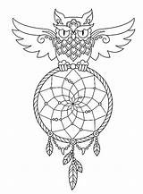 Dream Coloring Pages Catcher Adults Owl Adult Printable Catchers Heather Line Mandalas Tattoo Getcolorings Visit Drawing Drawings Uploaded User Burton sketch template